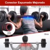 Lawuto Juego de mancuernas Lawuto barra recta ejercicio kit ajustables