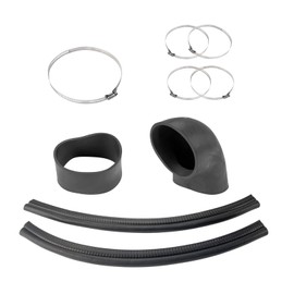 PHILTOP Cold Air Intake System 4" Black Polished Aluminum High Flow Replacement Compatible with 1999-2006 G-M-C/Che-vy V8 4.8L/ 5.3L/ 6.0L, High PerCompatible withmance Filters