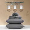 SLEEP ZONE Full Sheets Set - 4 Piece Bedding -
