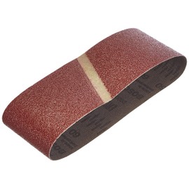 Bosch 2609256188 Sanding Belts for Belt Sanders 60 x 400 mm Grit Size 60 Pack of 3 Sheets Red