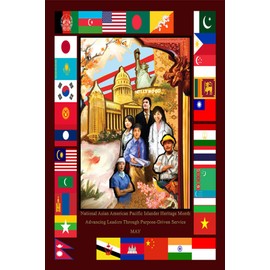Diversitystore.com Asian Pacific American Heritage Month Poster Theme: Advancing Leaders Through Purpose-Driven Service (AP21) Multicolor