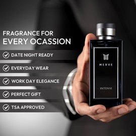 Merve Intense Premium Long Lasting Fragrance Luxury Scent For Men | Citrus, Fruity, Amber