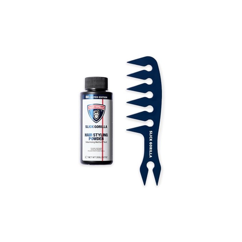 Slick Gorilla Hair Styling Texture Powder and Texture Comb |