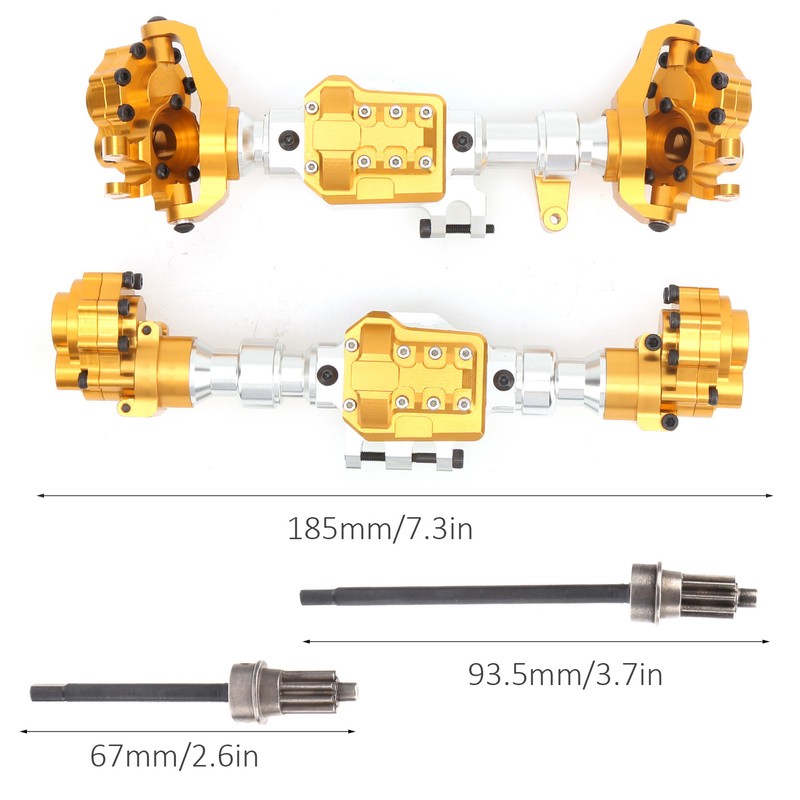 Front and Rear Portal Axle Housing Shell with Front Universal