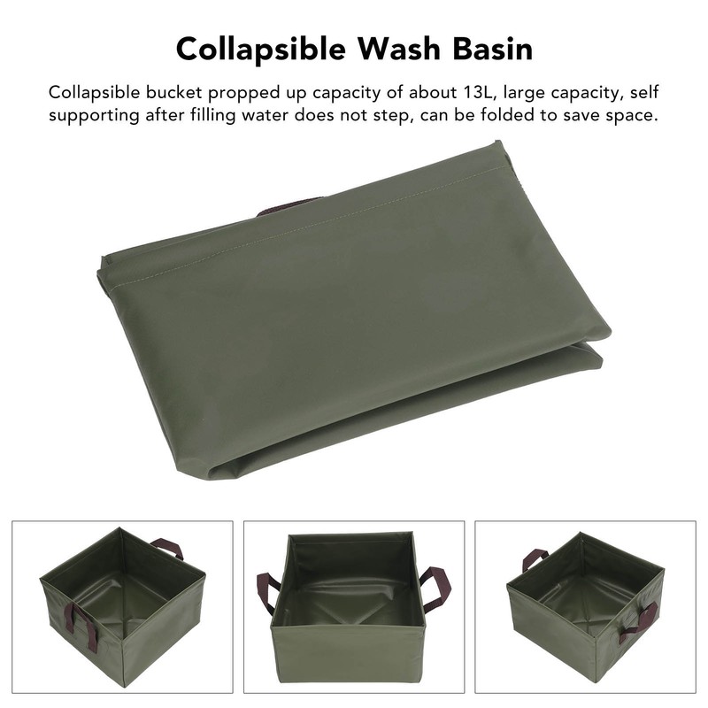 Collapsible Bucket Multifunctional Portable Lightweight Large Capacity Foldable Bucket for