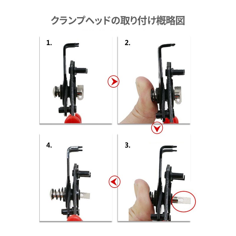 Snap Ring Pliers, Multi-Angle Holding Ring Pliers, Set of 4,