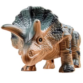 SAURAWAN Novelty Triceratops Wind Up Toys for Toddlers 1-3 3-5, Walking Prehistoric Dinosaur Clockwork, Prize Box for Kids Classroom, Easter Wind Up Toys for Boys Dinosaur Themed Birthday Decorations