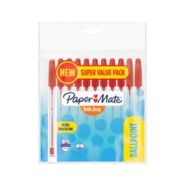 Paper Mate InkJoy 50ST Ballpoint Pens, Medium Point (1.0mm), Red, 10 Count