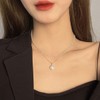 더블 데일리 목걸이 체인 목걸이팬던트 레이어드 진주 (WFJ8PXC) Double Daily Necklace Chain Pendant Layered Pearl (WFJ8PXC)