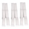 3 Pairs Bra Straps Elastic Adjustable Removable Multi-Size, White