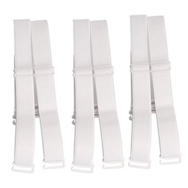 3 Pairs Bra Straps Elastic Adjustable Removable Multi-Size, White