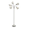 Adesso Floor Lamp with 5 Movable Shades & Adjustable Brightness