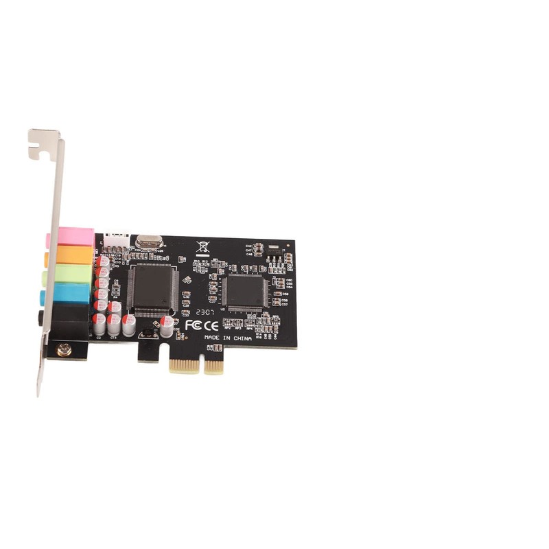 PCIe Sound Card,6 Channels Stereo Desktop Audio Signal Conversion Hardware,CMI8738