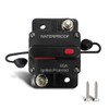 60Amp Circuit Breaker, DC 12V-48V Waterproof Inline Fuse with Manual