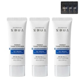 dominas [26 Years Latest] Dominas Toning Sunscreen Sunscreen 40ml x 3 + Mask Pack x 3 / [26년 최신] 도미나스 토닝 선스크린  선크림 40ml 3개 +마스크팩 3매