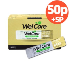 Wellcare Dosage Supplement Drug Efficacy Protector Lactobacillus for Dogs 50p +5P [Free Gift], 1 unit, Dosage Supplement, 50 Servings / 웰케어 투약보조제 약효보호제 유산균 강아지용 50p +5P [사은품 증정], 1개, 투약보조, 50회분
