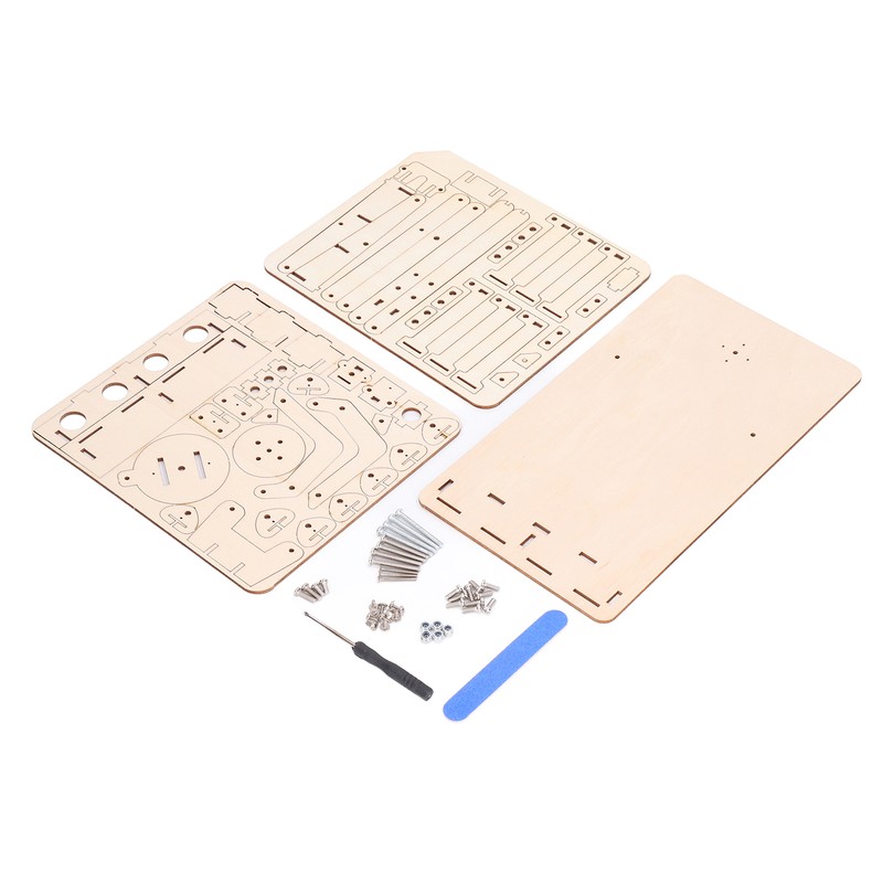 Robot Arm Building Toy Hydraulic Wooden Mechanical Model Tool Set