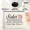 YeleY Gifts for Sister, Sister Cosmetic Bag Gift for Bestie