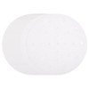 sourcing map 400pcs Air Fryer Liners 6 Inch Round Bamboo Steamer Liners with Holes Non-Stick Perforated Parchment Paper Sheets Disposable Steamer Paper for Air Fryers Steaming Basket, White