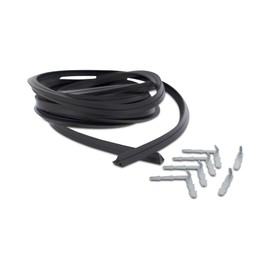 DL-pro Universal Cut to Size 3 m Door Seal with Mounting Hooks for Oven Cooker I Seal Oven Seal Rubber Seal Oven Door Seal Rubber for Oven Door