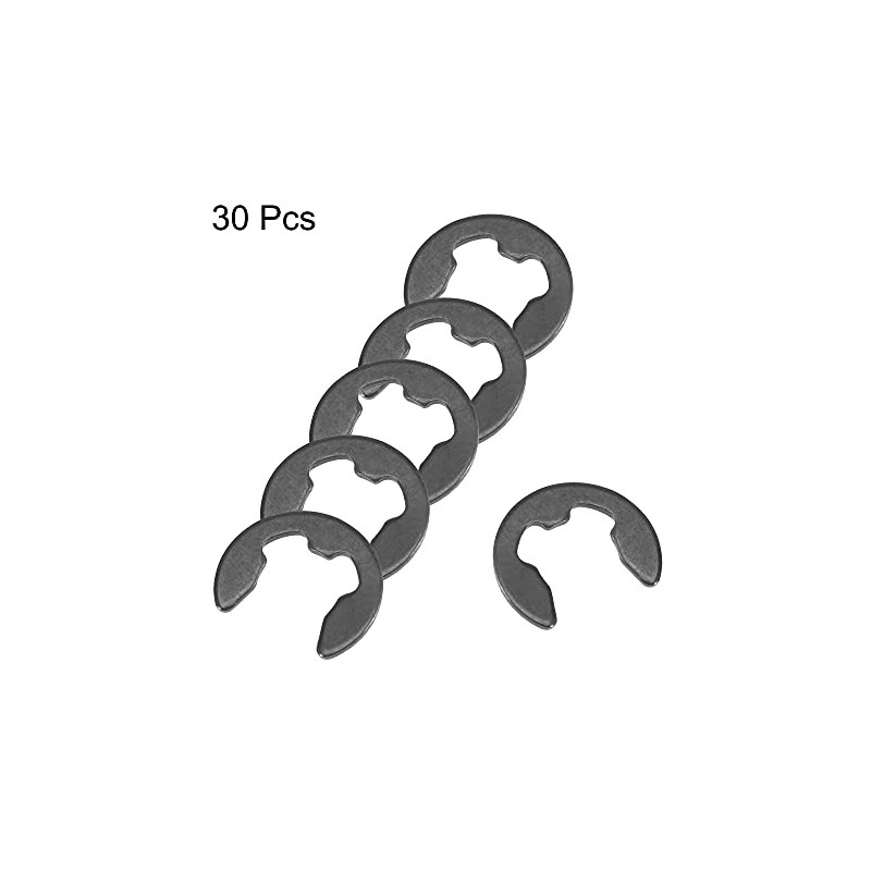 sourcing map E-Clip Circlip - 10mm External Retaining Shaft Snap