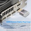 CybNemo HDMI Dummy Plug, EDID Emulator Headless Ghost Display Adapter