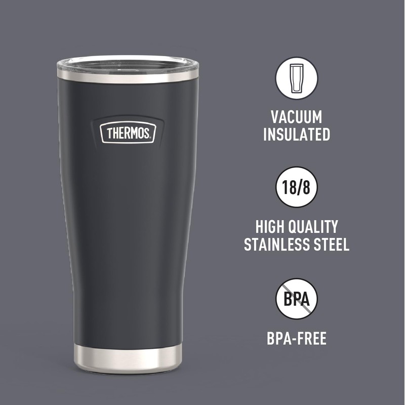THERMOS ICON SERIES Stainless Steel Cold Tumbler with Slide Lock,