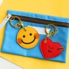U-PICK Coin Shaped Edy Leather Keychain 500 Yen Coin Storage