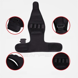 Fingers Support Training Brace, 1 PC Anti Slip Adjustable Thumb & Wrist Splint Rehabilitation Auxiliary Training Gloves, Finger Fixation Finger Separation Strength Training for Stiff Inflexible Hand