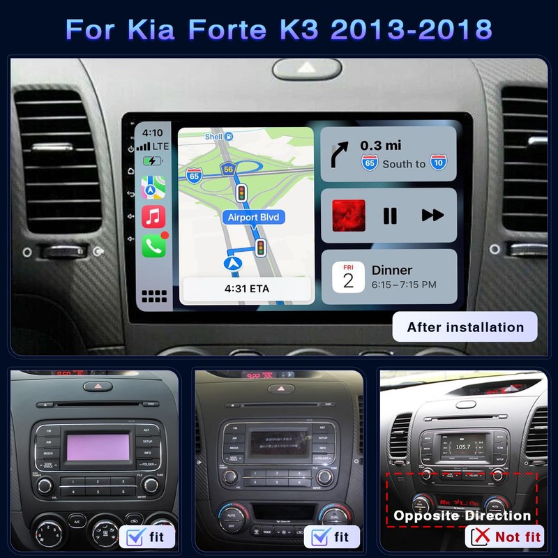 9 inch Car Radio for Kia Forte 2013 2014 2015