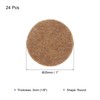 MECCANIXITY 24pcs Felt Furniture Pads, 1 Inch Round Small Felt