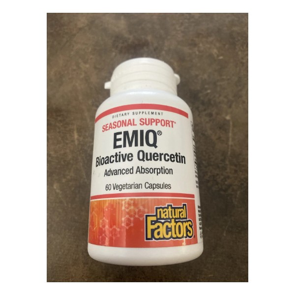 Natural Factors Bioactive Quercetin EMIQ 50mg 60 caps Exp: July