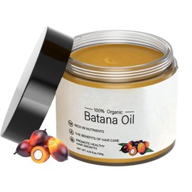 Raw Batana Oil for Hair Growth: 100% Pure - Dr. Sebi Batana Oil from Honduras Unrefined Promotes Hair thickness for Men & Women 4.23 OZ