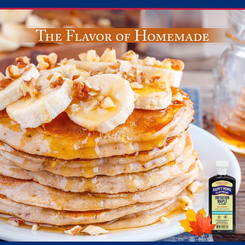Happy Home Imitation Maple Flavoring, Non-Alcoholic, Certified Kosher, 7 oz.