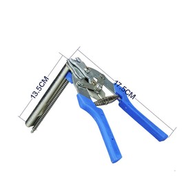Clamp Hog Ring Pliers, Rapid Fence Plier with 600pcs M Clips, Hog Ring Animal Wire Mesh Cage Installation Repair Hand Tools for Chicken Rabbit Pet Cage Mattresses
