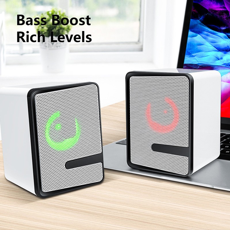 Wireless Desktop Computer Speaker Recrectangular USB Mobile Phone Universal Active