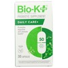 Bio-K Plus, Dailycare 50 Billion Probiotics, 30 Count