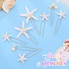 Yean Starfish Wedding Hair Pins Pearl Bridal Hair Pieces Mermaid