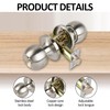 2 Pcs Door Handle Lock with Keys, Door Lock for