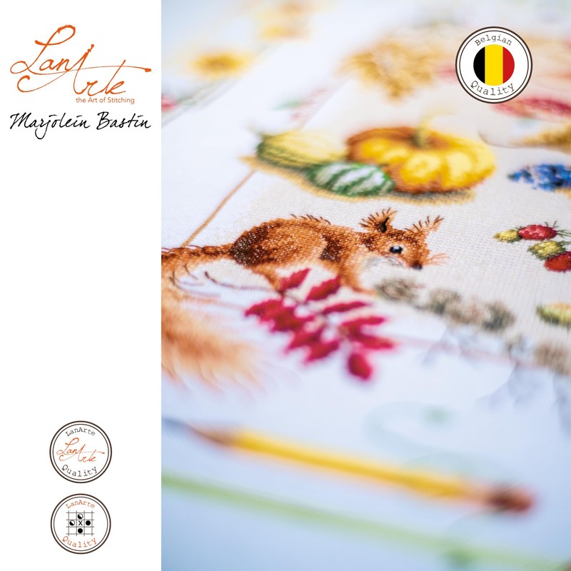 Lanarte Cross Stitch Set, Multicoloured, 62x88cm