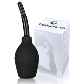 TopQuaFocus Enema Bulb Douche Enema Café para Hombre Mujer Niños 4.8' Consejos (Negro)