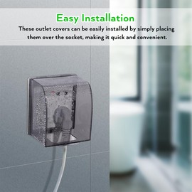 Waterproof Socket Cover for Outdoor Sockets, Socket Covers, Electric Box for Outdoor Use, Cover, Raised Plastic Plug Cover, Baby