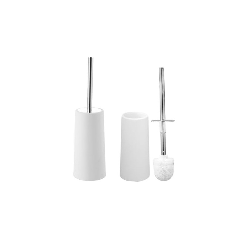 Juego de 2 Cepillo para Sanitario con Base, 37cm Blanco