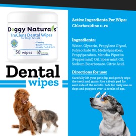 Pet Health Pharma Truclens Dental Wipes fro Cats and Dogs (50 Count)…
