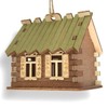 Cabin Rustic Wood House Ornament • Cabin Woods Forest Ski
