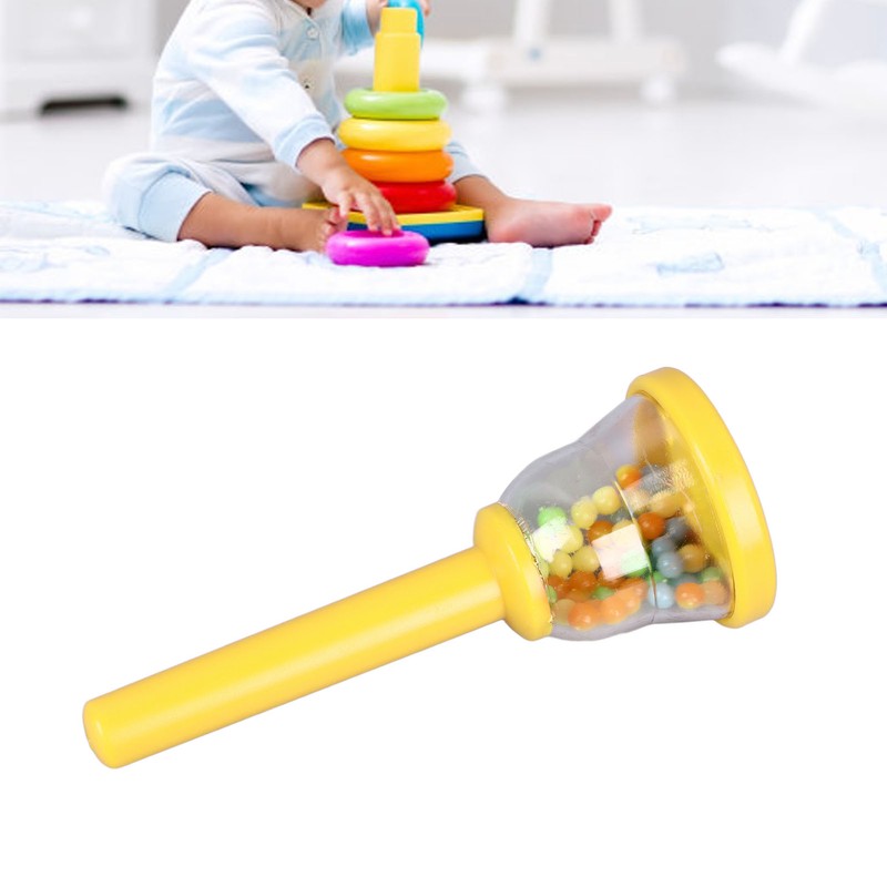 Kids Hand Bell Children Grip Training Plastic Hand Percussion Bell