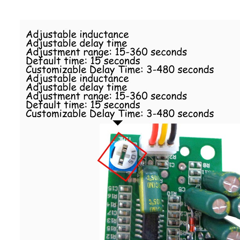 KOOBOOK 1Pcs PIR IR Pyroelectric Infrared Module Adjust Relay Output
