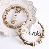 Women 9cm elegant Large Word Bamboo Earrings Hip-Hop Gold Hoops