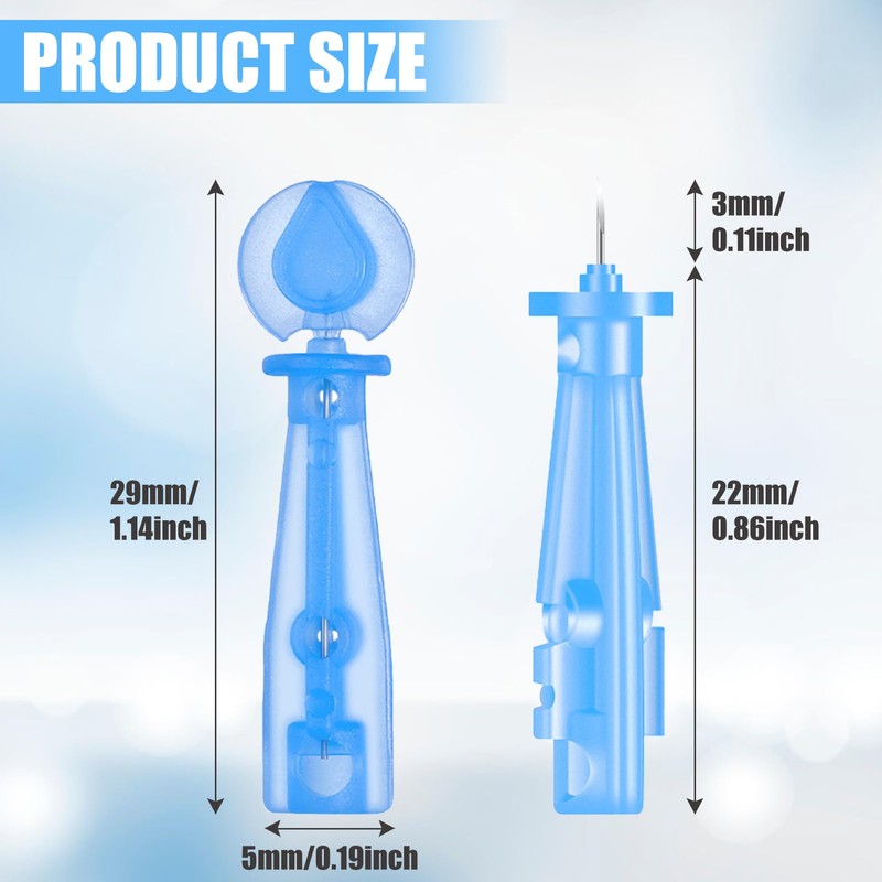 100Pcs Disposable Acne Needles Sterile Pimple Popper Kit with Precision