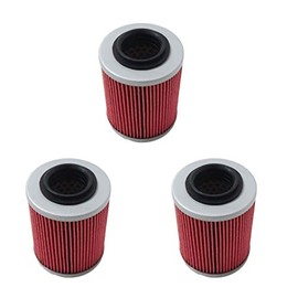 New Pack of 3 Oil Filter fit for CAN-AM COMMANDER BOMBARDIER OUTLANDER MAX 330 400 650 800 500 1000 DS650 DS650X BAJA Replace HF152 & KN152